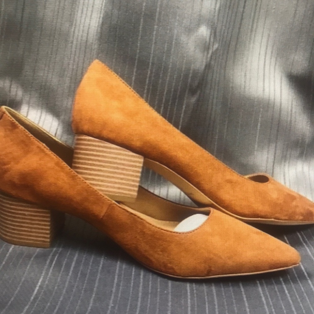 Madeline tan pumps